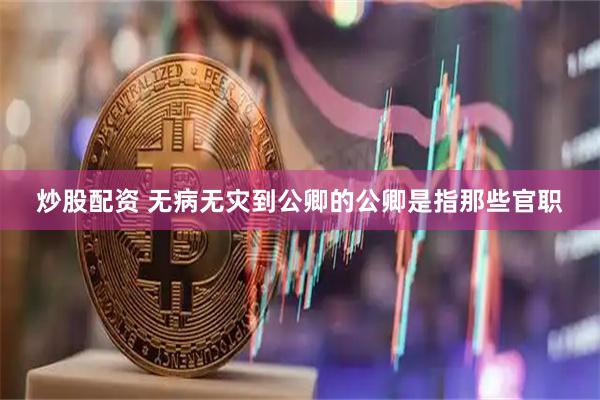 炒股配资 无病无灾到公卿的公卿是指那些官职
